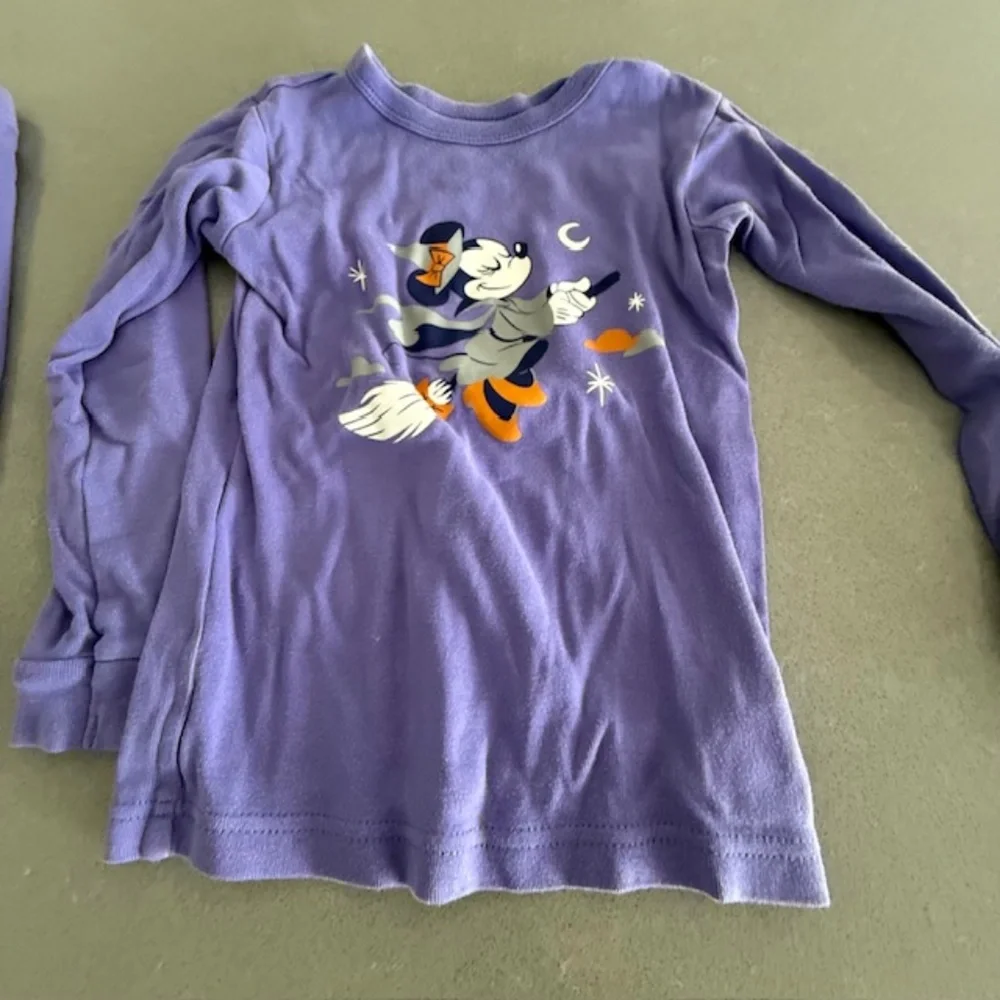 Gap Toddler 100% Organic Cotton PJ Set Bundle 5T 5 Years Halloween Disney Minnie